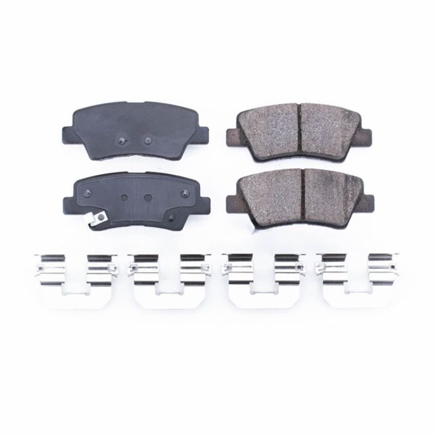 PowerStop 17-1848 PowerStop - Z17 Low-Dust Ceramic Brake Pads with Hardware