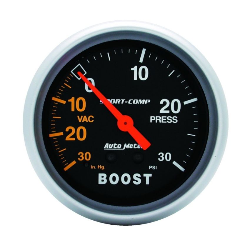 AutoMeter 3403 GAUGE, VAC/BOOST, 2 5/8