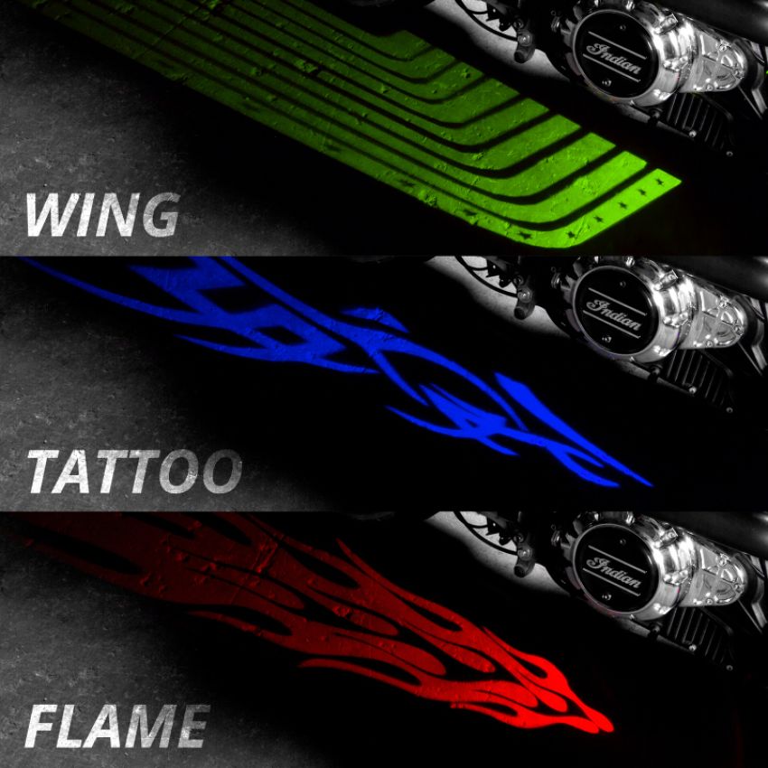 XKGLOW XK-CFX-ADV-WING XK Glow Curb FX Bluetooth XKchrome App Waterproof LED Projector Welcome Light Angel Wing Style 4pc