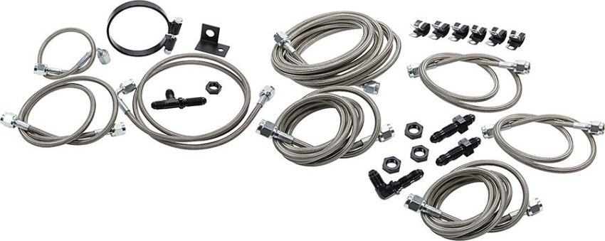 ALLSTAR PERFORMANCE ALL42053 Dirt Car Brake Line Kit Mod Aftermarket Calipers