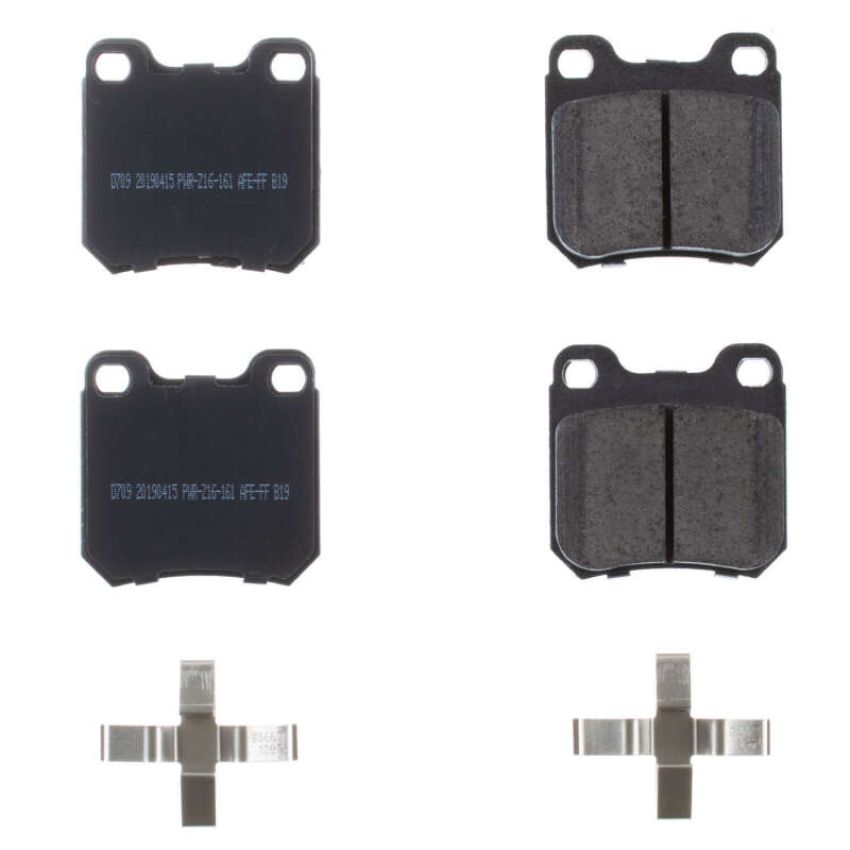PowerStop 17-709 PowerStop - Z17 Low-Dust Ceramic Brake Pads with Hardware