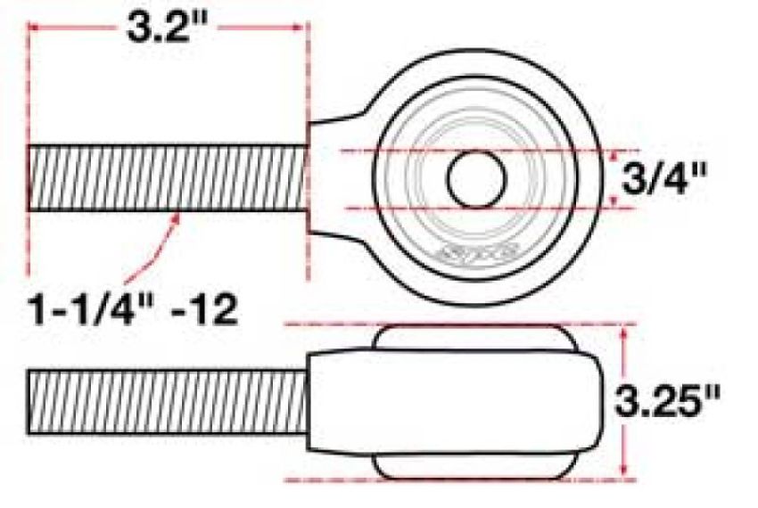 SPECIALTY PRODUCTS COMPANY 15750 XAXIS ROD END BALL JOINT