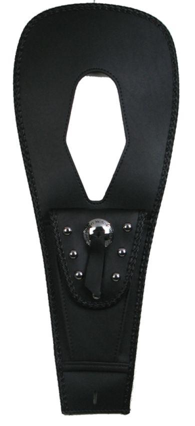 Mustang Motorcycle 93303 Mustang 04-09 Honda VTX1300C Cruiser, 03-09 Retro,03-07 S Tank Bib w/Studs - Black