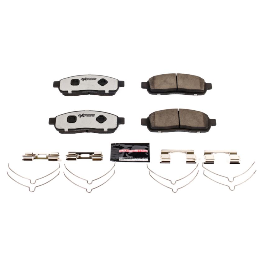 PowerStop Z36-1392 PowerStop - Z36 Truck and SUV Carbon-Fiber Ceramic Brake Pads with Hardware Kit