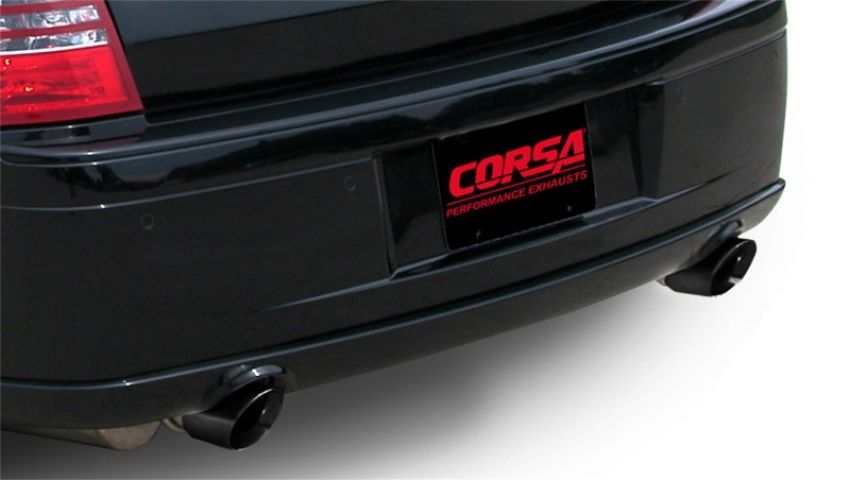 CORSA Performance 14440BLK Corsa 2005-2010 Dodge Charger SRT-8 6.1L V8 Black Xtreme Cat-Back Exhaust
