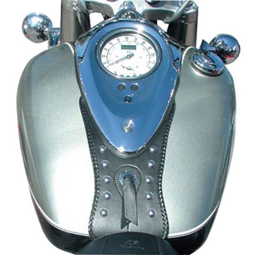 Mustang Motorcycle 93152 Mustang 99-15 Yamaha Road Star 1600/1700 Tank Bib w/Studs - Black
