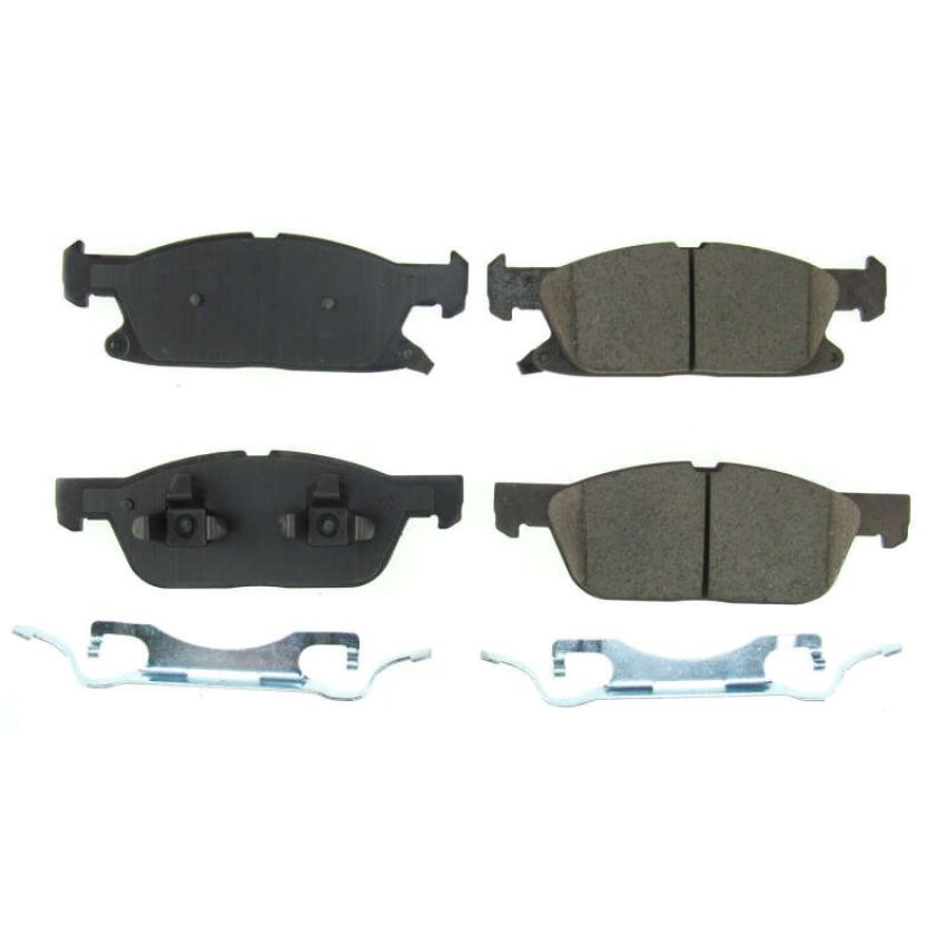 PowerStop 17-2180 PowerStop - Z17 Low-Dust Ceramic Brake Pads with Hardware