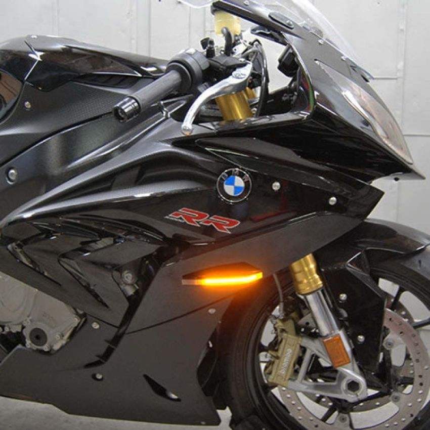 New Rage Cycles S1000RR-FB-L 09-19 BMW S1000RR LED Front Turn Signals w/Load EQ