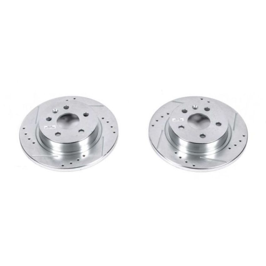 PowerStop AR82144XPR PowerStop Evolution Performance Drilled, Slotted & Plated Brake Rotor Pair