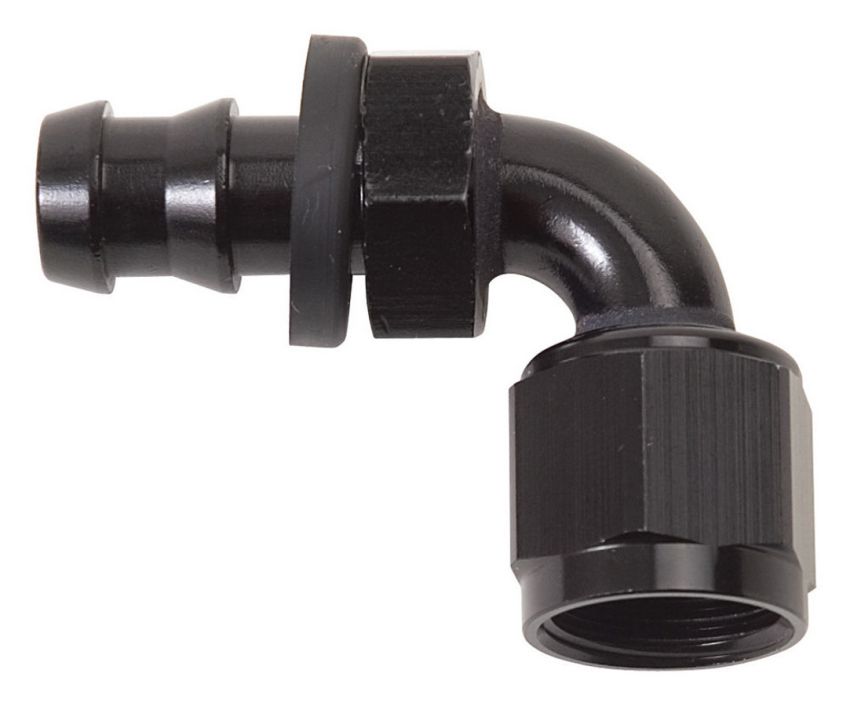 RUSSELL RUS624173 Twist-Lok Hose End #8 90 Deg Black