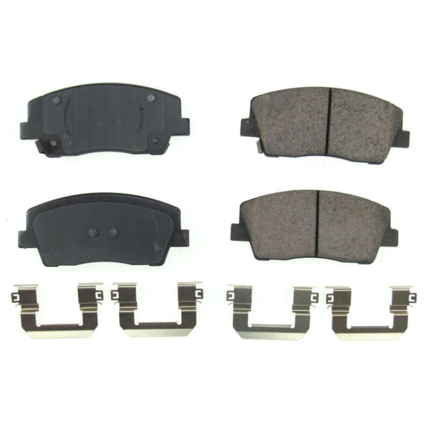 PowerStop 17-2117 PowerStop - Z17 Low-Dust Ceramic Brake Pads with Hardware