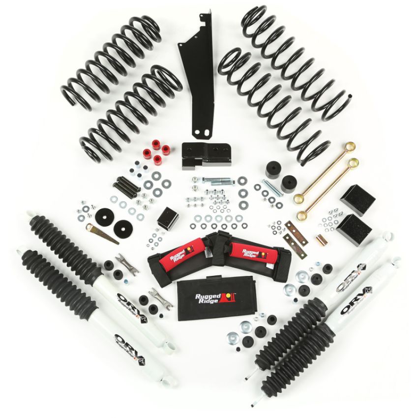 Rugged Ridge 18415.50 2.5in Lift Kit with Shocks 07-18 Jeep Wrangler JK