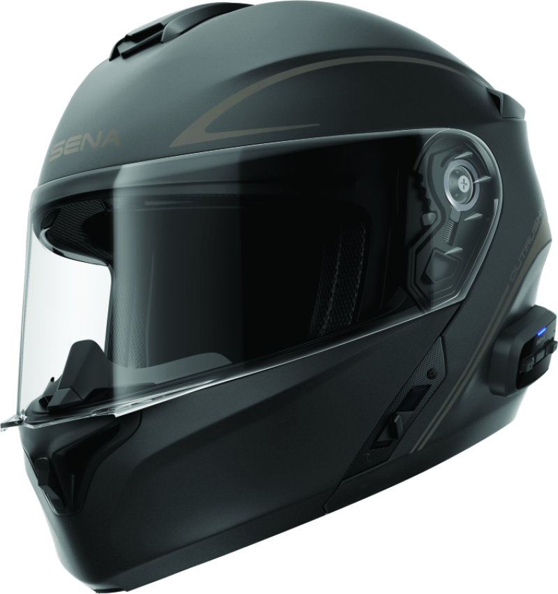 Sena Technologies OUTRUSHR-MB00S3 Outrush R Flip-Up Bluetooth Helmet Matte Black - Small