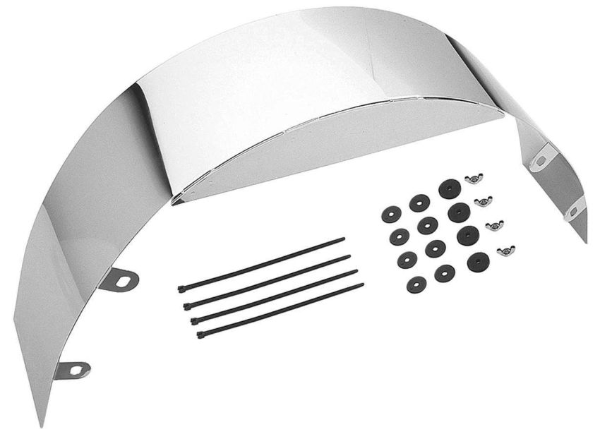 TRANS-DAPT TRA9454 5.5 in Wide Chrome Fan Shroud