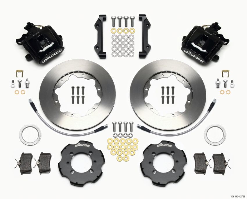Wilwood 140-12768 Combination Parking Brake Rear Kit 11.00in 2012 Fiat 500 w/ Lines