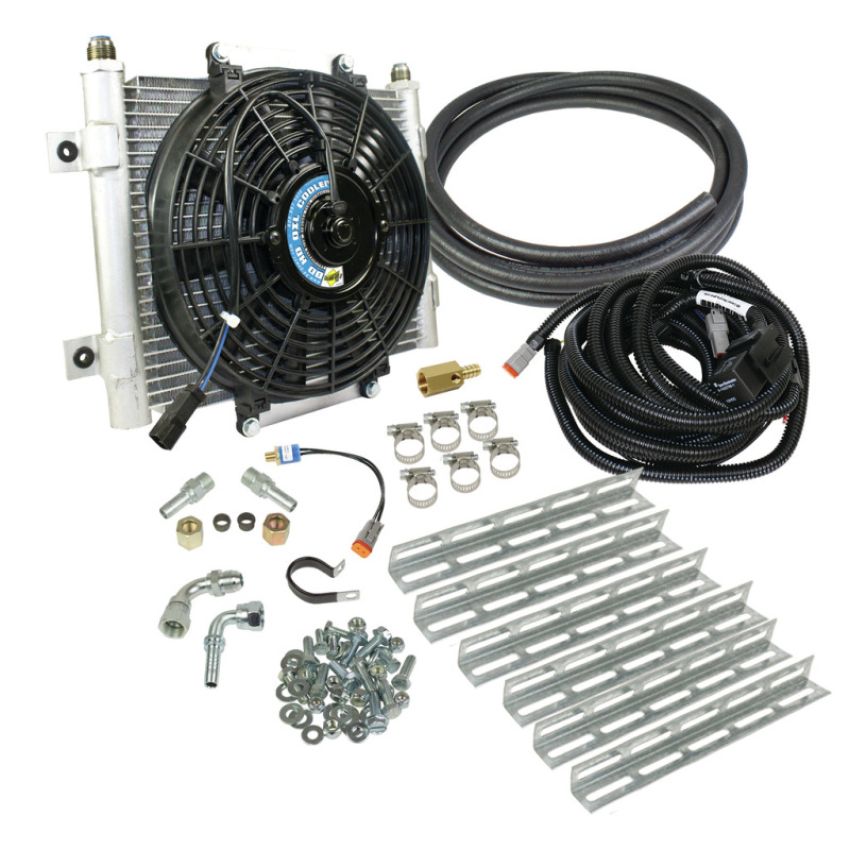 BD Diesel 1030606-3/8 Xtruded Trans Oil Cooler - 3/8 inch Cooler Lines