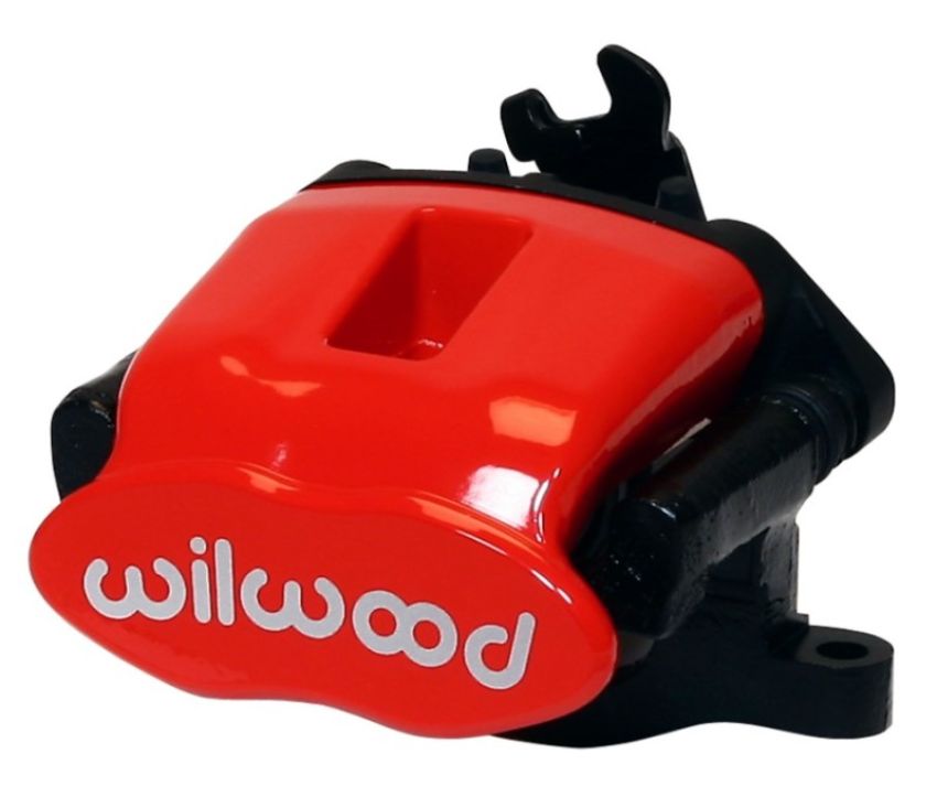 Wilwood 120-9809-1-RD Caliper-Combination Parking Brake-Pos 1-L/H-Red 34mm piston .81in Disc