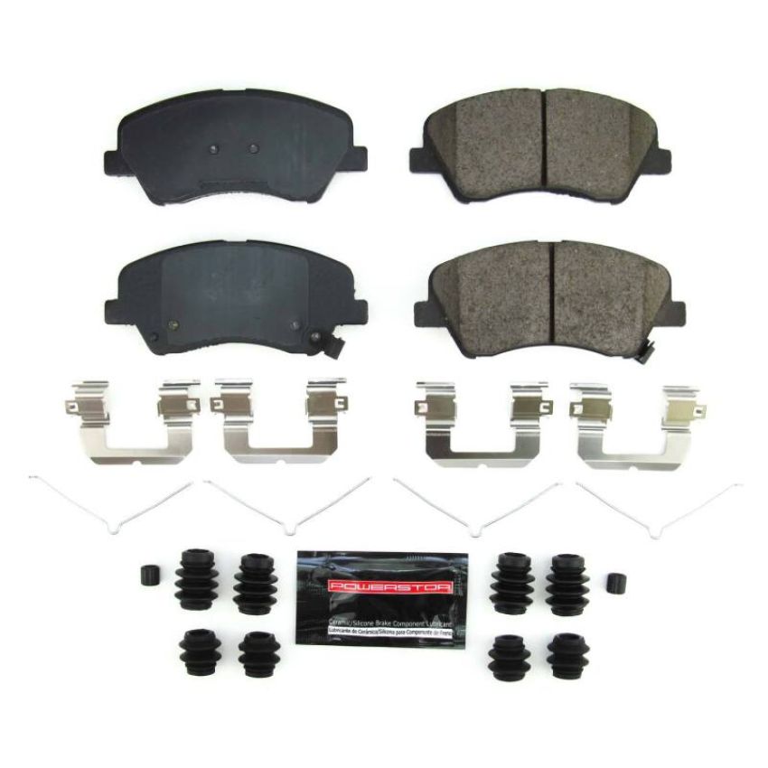 PowerStop Z23-2190 PowerStop - Z23 Daily Driver Carbon-Fiber Ceramic Brake Pads with Hardware Kit