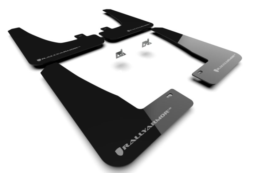 Rally Armor MF102-UR-BLK/DGRY Black Mud Flap/Dark Grey Logo