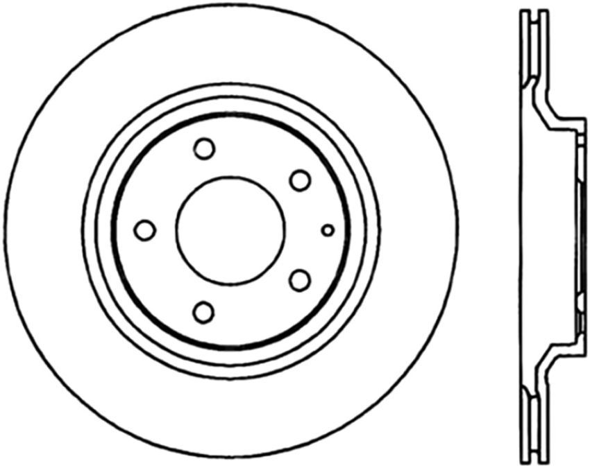Stoptech 126.45072CSL Power Slot 2003+ Mazda RX8 Slotted CRYO Left Rear Rotor - SPORT SUSPENSION ONLY