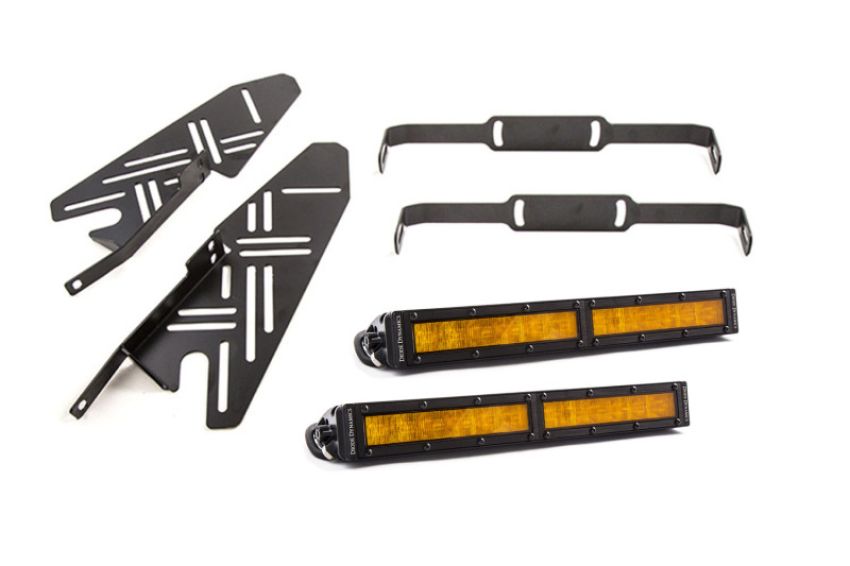 Diode Dynamics DD6219 17-19 Ford Raptor SS Fog Kit 12.0 In - Amber Wide
