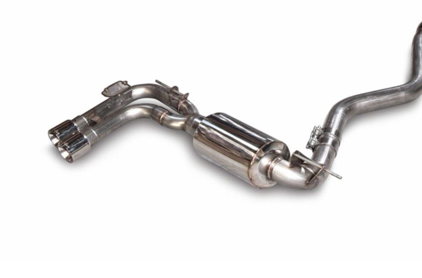 AWE Tuning 3010-42042 BMW F3X N20/N26 328i/428i Touring Edition Exhaust Quad Outlet - 80mm Chrome Silver Tips