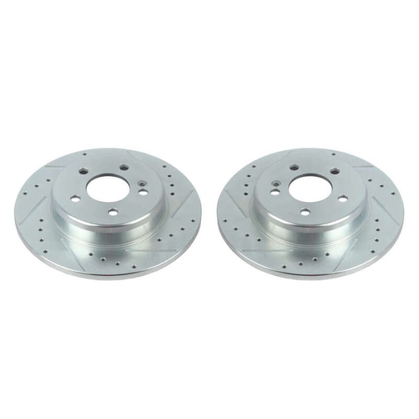 PowerStop EBR1680XPR PowerStop Evolution Performance Drilled, Slotted & Plated Brake Rotor Pair