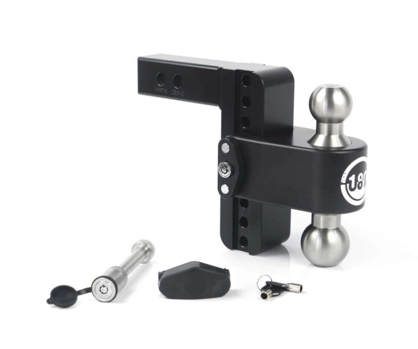 Weigh Safe LTB6-2-KA-CER-BLA 180 Hitch 6in Drop Hitch & 2in Shank (10K/12.5K GTWR) w/WS05 - Black Cerakote