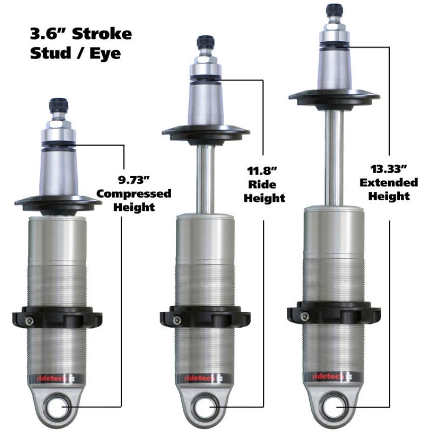 Ridetech 24139905 HQ Coil-Over shock with 3.6