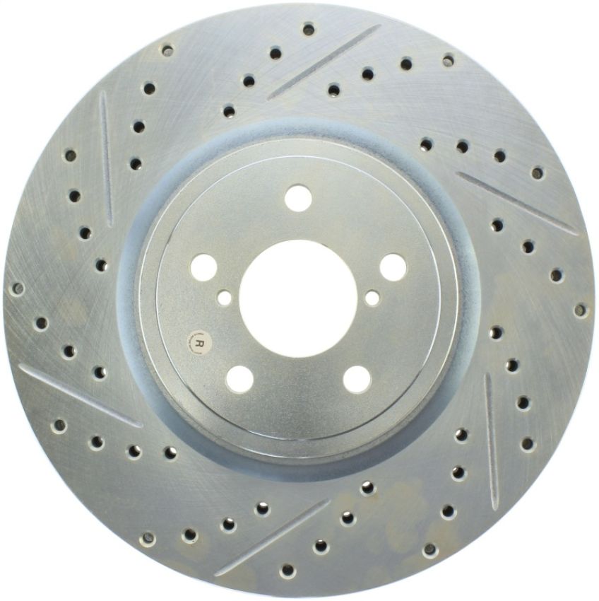 Stoptech 227.47024R 05-14 Subaru Legacy Select Sport Drilled & Slotted Rotor - Right