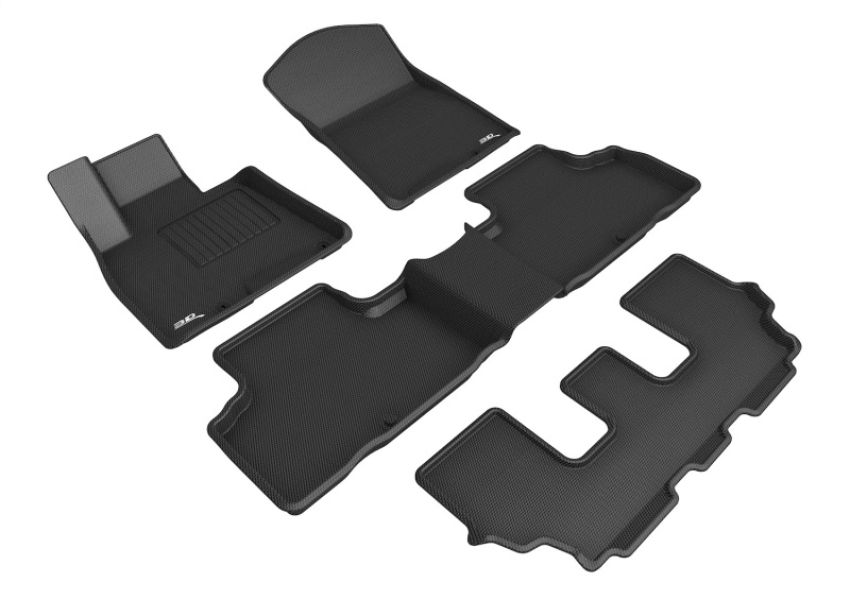 3D MAXpider L1GS00701509 21-24 Genesis Gv80 7-Seat Kagu Black R1 R2 R3