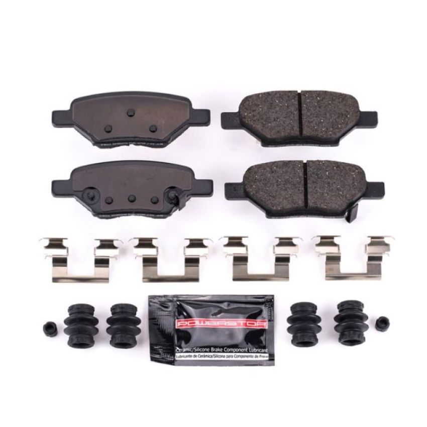 PowerStop Z23-1033 PowerStop - Z23 Daily Driver Carbon-Fiber Ceramic Brake Pads with Hardware Kit
