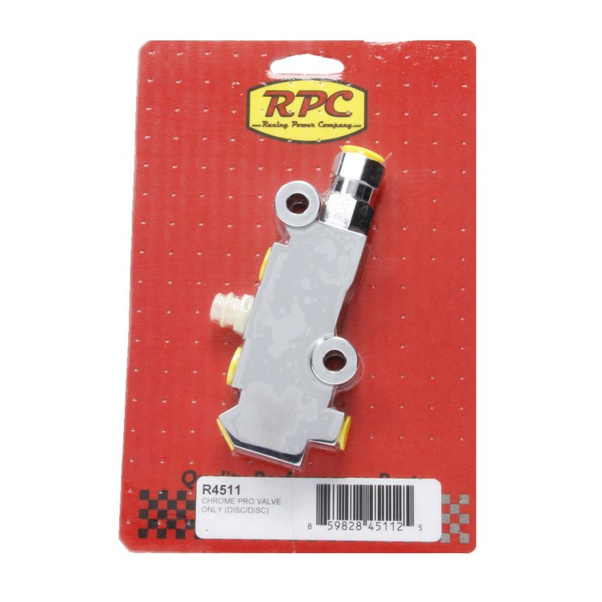 RACING POWER CO-PACKAGED RPCR4511 Chrome Prop Valve Only (Disc/Disc)