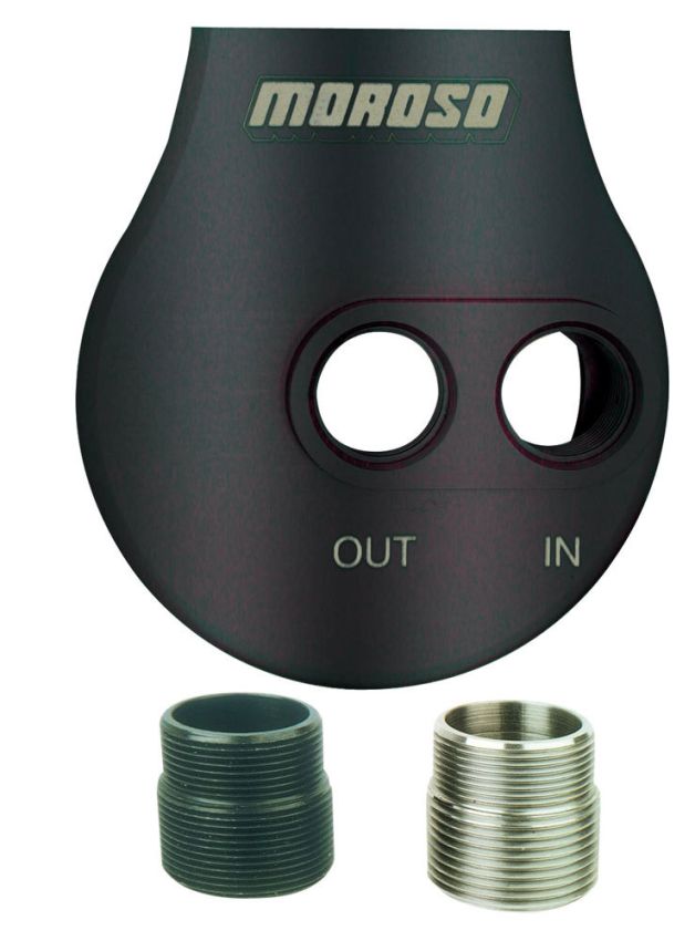MOROSO MOR23766 Large Dia. Billet Oil Filter Mount