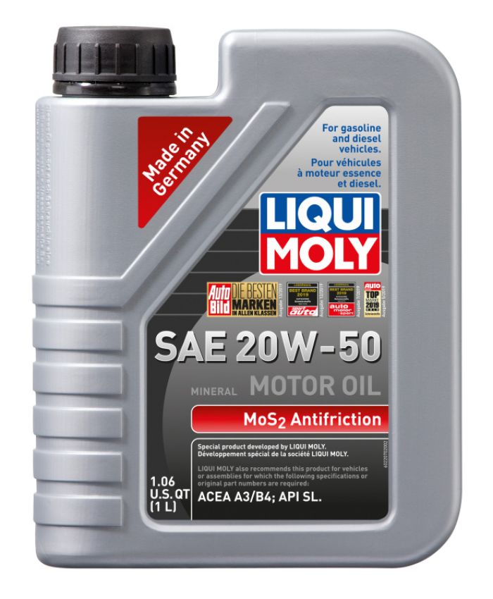 LIQUI MOLY 22070 MoS2 Antifriction Motoroil SAE 20W-50