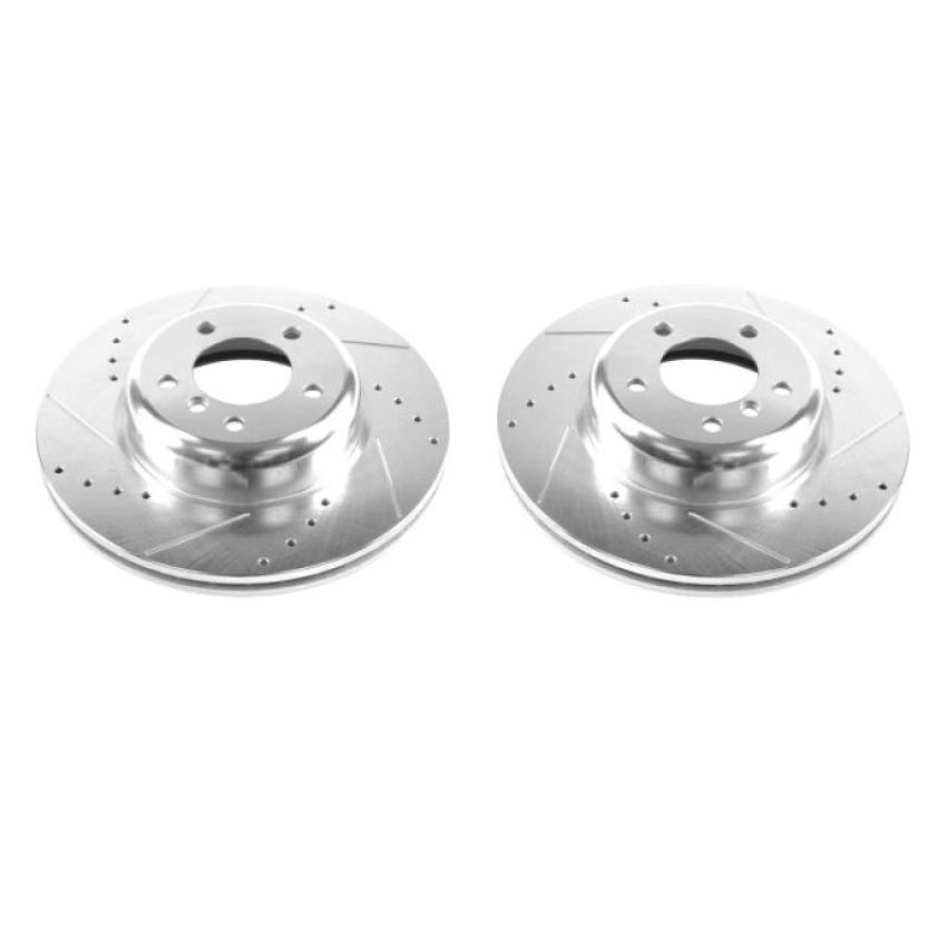PowerStop EBR1215XPR PowerStop Evolution Performance Drilled, Slotted & Plated Brake Rotor Pair