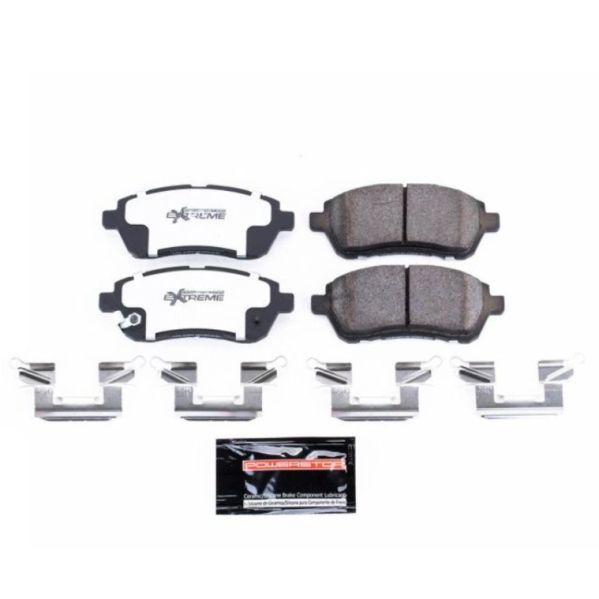 PowerStop Z26-1454A PowerStop - Z26 Performance Carbon-Fiber Ceramic Brake Pads with Hardware Kit