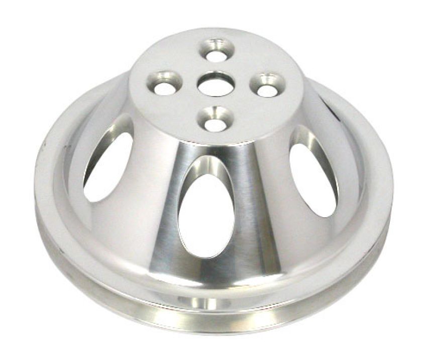 RACING POWER CO-PACKAGED RPCR8840POL Polished Alum BBC Single Groove Water Pump Pulley