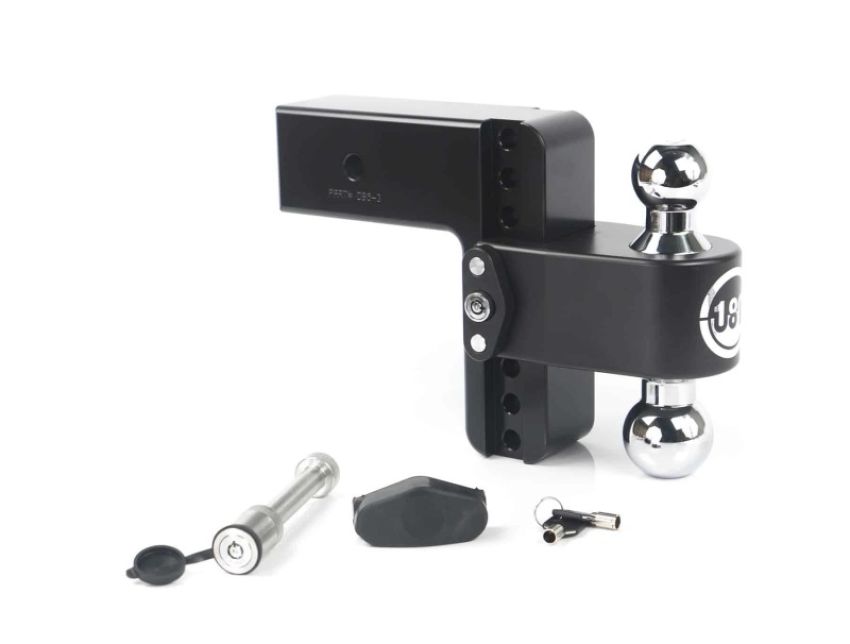 Weigh Safe CTB6-3-KA-CER-BLA 180 Hitch 6in Drop Hitch & 3in Shank (10K/21K GTWR) w/WS05 - Black Cerakote