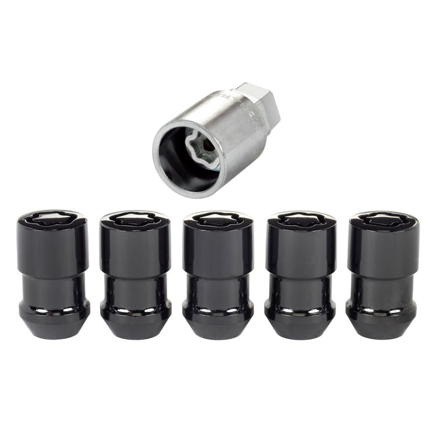McGard (24548 1/2 MCG WHL LK SET NUT CONE 5LK BLACK (3/4 HEX)-OAL 1.46