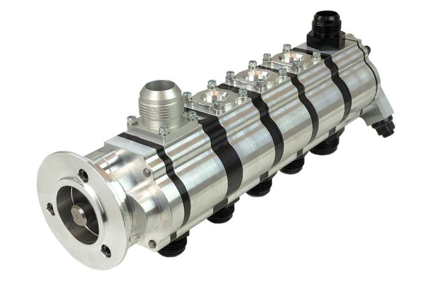 Moroso 22315 Procharger 5 Stage Dry Sump Oil Pump - Tri-Lobe - V-Band Clamp - 1.200 Pressure