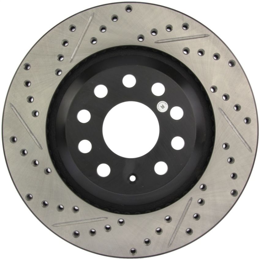 Stoptech 127.33113R 09 VW Passat CC / 06-09 Passat Slotted & Drilled Right Rear Rotor