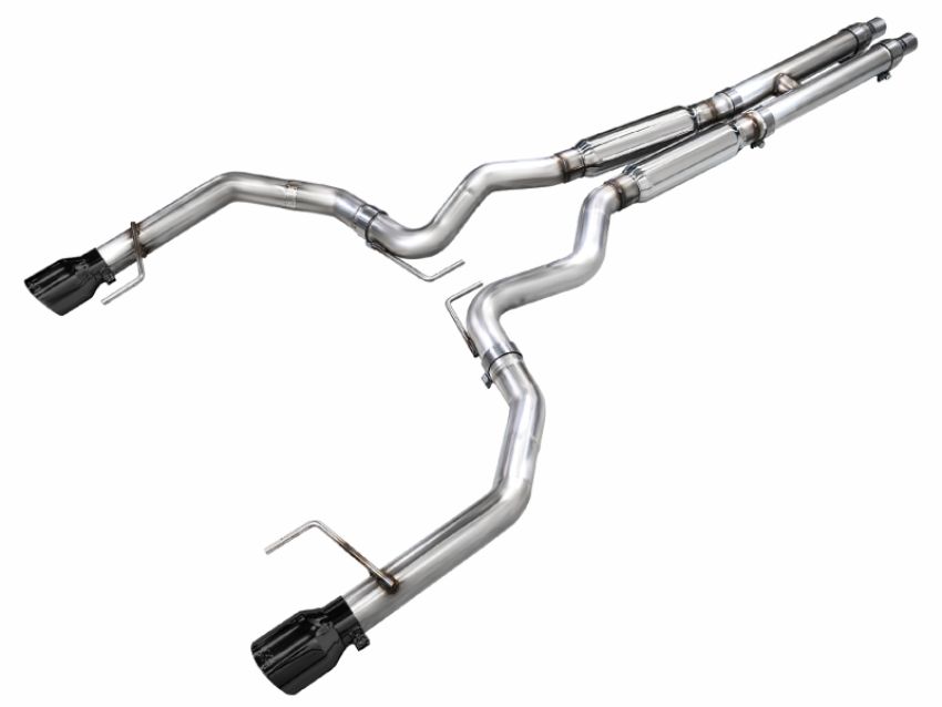 AWE Tuning 3020-33650 AWE 2024 Ford Mustang GT Fastback S650 RWD Track Edition Catback Exhaust w/ Dual Diamond Black Tips