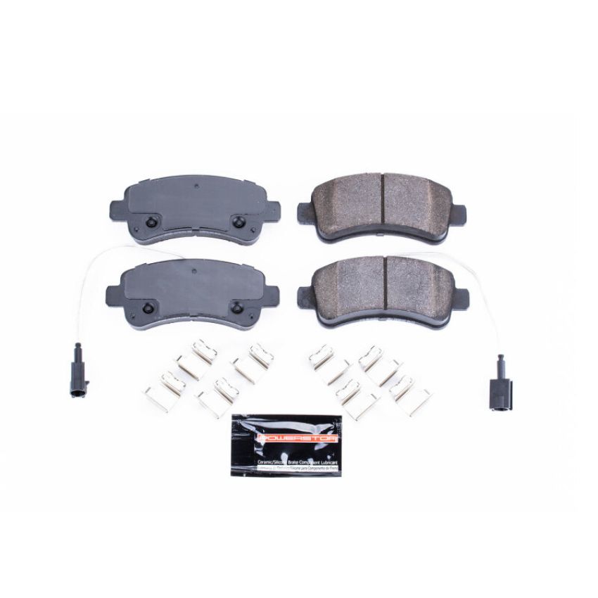 PowerStop Z23-1746 PowerStop - Z23 Daily Driver Carbon-Fiber Ceramic Brake Pads with Hardware Kit