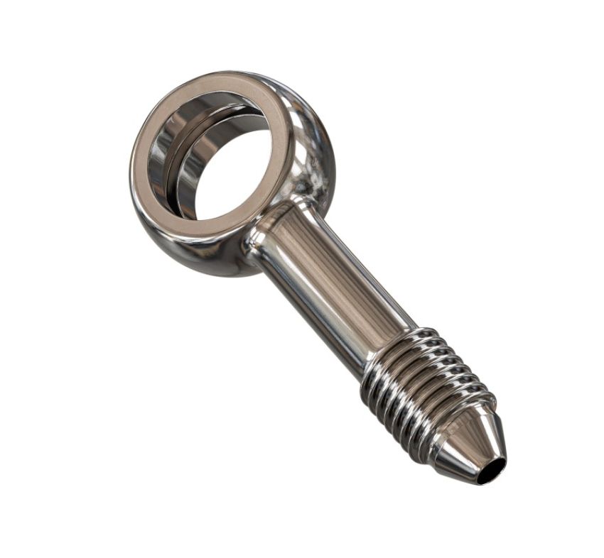 Goodridge PB592-03-04C Straight Banjo Adaptor for 7/16 Bolt