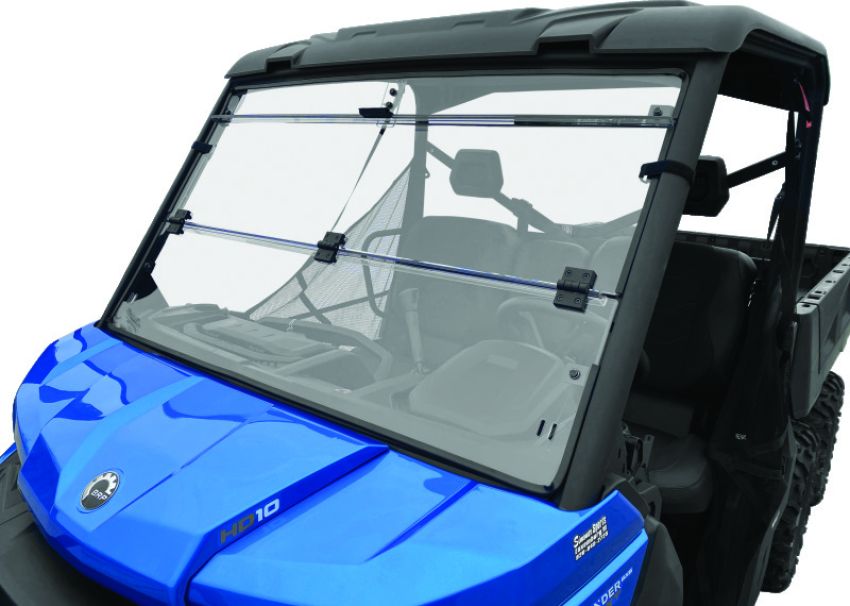QuadBoss 375784 16-22 Can-Am Defender HD10 Windbreak Folding Windshield