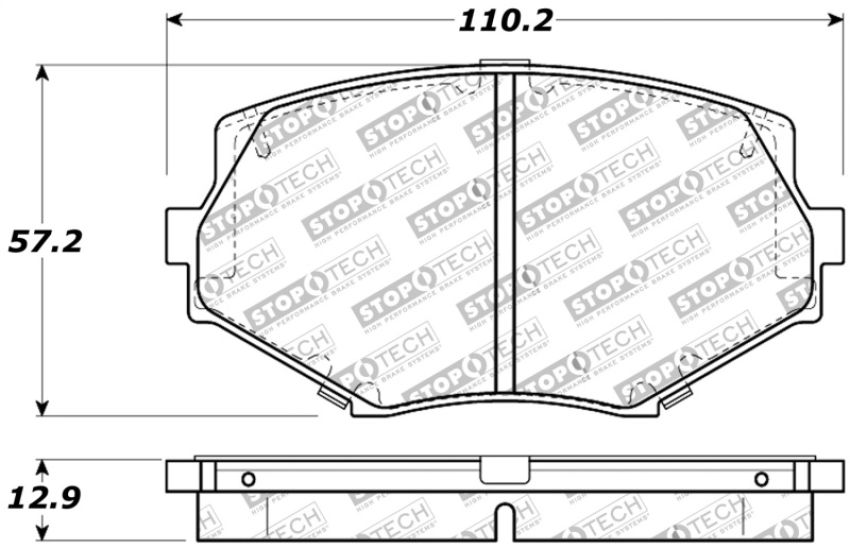 Stoptech 309.06350 Performance 94-97/99-05 Miata w/Normal Suspension Front Brake Pads D635