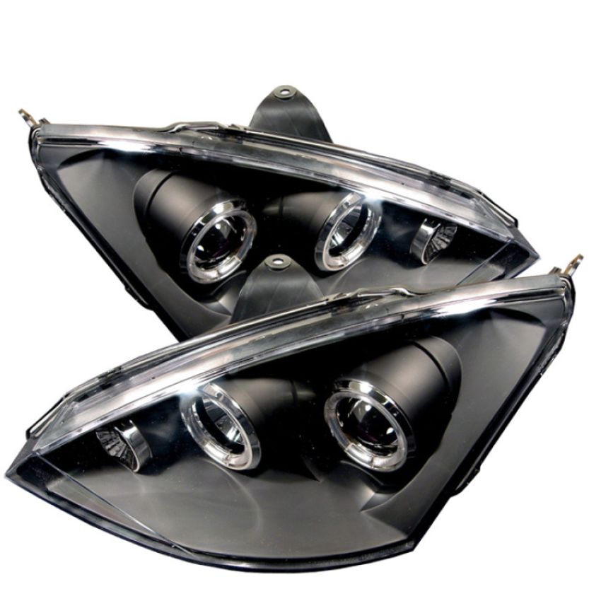 SPYDER 5010186 Projector Headlights - LED Halo - Black