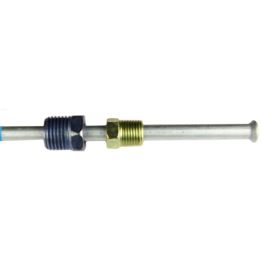 AGS BLA-B410 Steel Brake Line Adapter, 1/4 x 8 (7/16-24 Inverted)(9/16-18 Inverted)