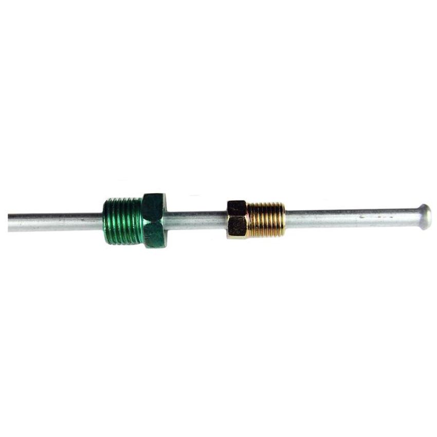 AGS BLA-G360 Steel Brake Line Adapter, 3/16 x 8 (3/8-24 Inverted)(1/2-20 Inverted)